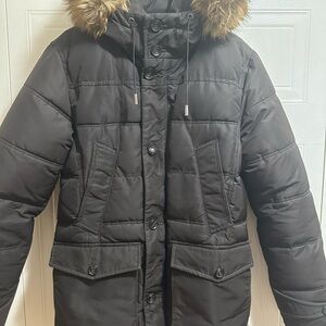 Stylish Black Puffer Jacket Zara